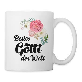 Bestes Gotti Taufpatin Schweiz Patentante - Tasse - Weiß - Rechts