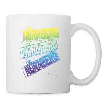 Nuremberg Allemagne City Font Skyline Accueil - Mug blanc - blanc - Droite