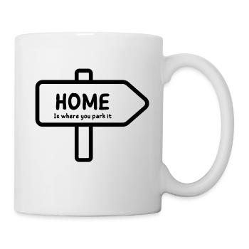 Panneau d’accueil pour van lifer - Mug blanc - blanc - Droite