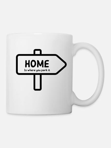 Home pannel for van lifer - Mug - white
