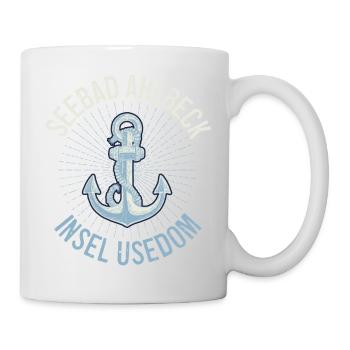 Seebad Ahlbeck | Insel Usedom - Tasse - Weiß - Rechts