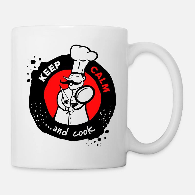 Kochen! - Tasse - Weiß