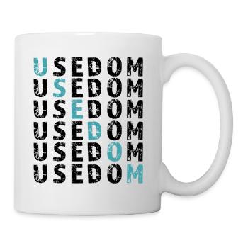 USEDOM Raster - Tasse - Weiß - Rechts