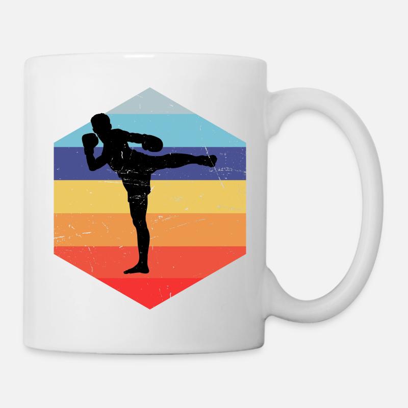 Thaiboxing Thai Boxing Femmes Boxe Thaï Hommes - Mug blanc - blanc
