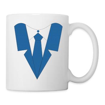 HEMD MIT KRAWATTE - Tasse - Weiß - Rechts
