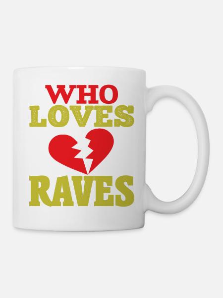 QUI AIME LES RAVES - Mug blanc - blanc