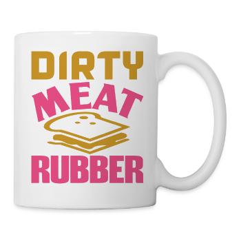 DIRTY MEAT RUBBER - Mug - white - Right
