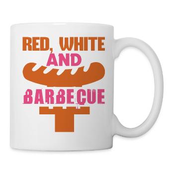 ROT-WEISSER GRILL LUSTIG - Tasse - Weiß - Rechts