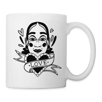 Love Portrait v2 White - Mug - white - Right