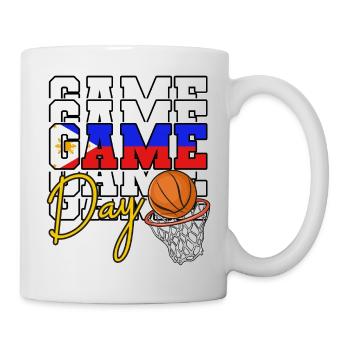 Philippines Filipino Flag Basketball I Gift - Mug - white - Right