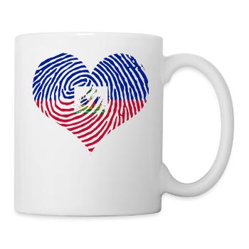 Haiti Haitianer Stolz Flagge Flaggentag I Geschenk - Tasse - Weiß - Rechts