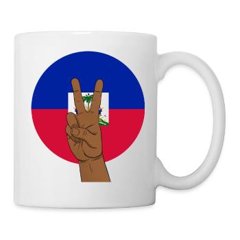 Haiti Haitianer Stolz Flagge Flaggentag I Geschenk - Tasse - Weiß - Rechts