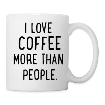 Kaffee - Tasse - Weiß - Rechts