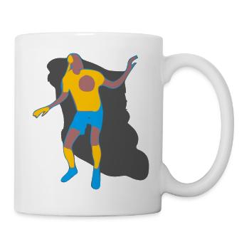 Joueur de football - Mug blanc - blanc - Droite