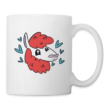 Be True To Yourself & Be A Llama Cute Funny Llama - Mug - white - Right