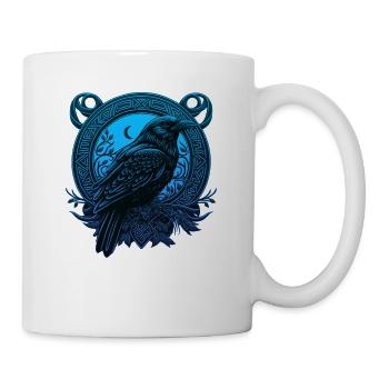 Rabe Keltisch - Tasse - Weiß - Rechts