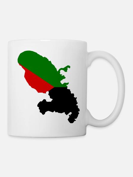 Carte de la martinique - Mug blanc - blanc