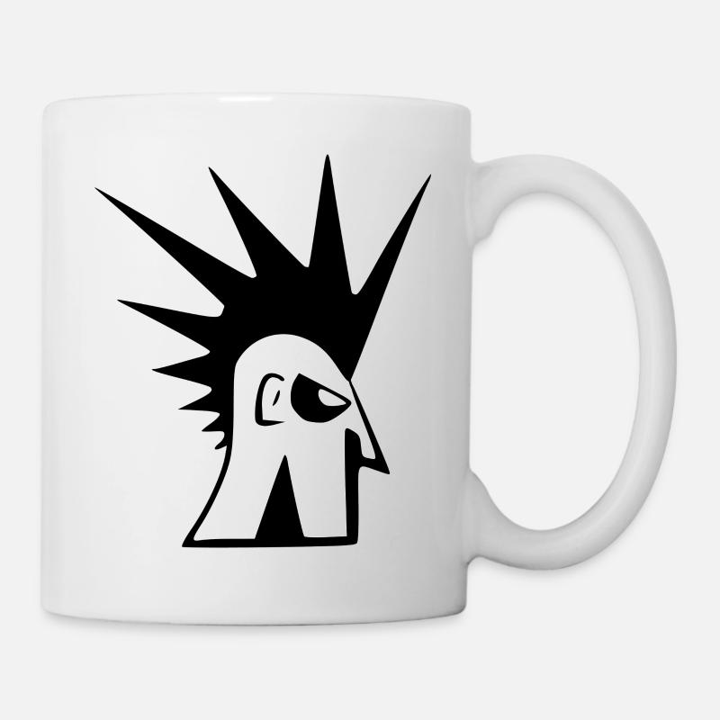 Wütender Punk - Tasse - Weiß