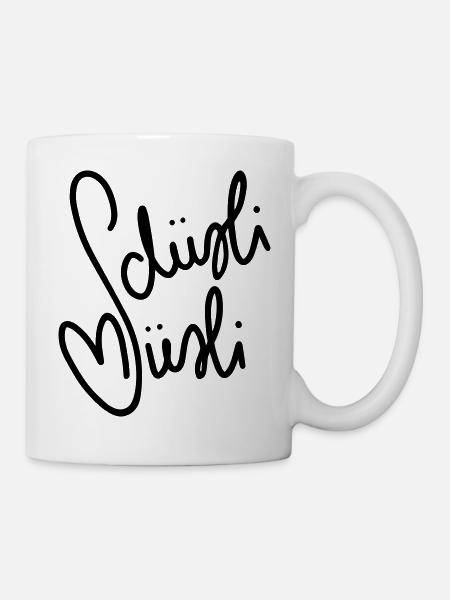 schüsli müsliai - Tasse - Weiß