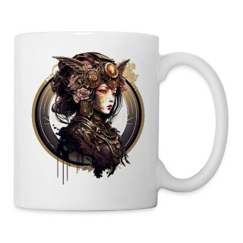 Geisha Cyber Delta - Tasse - Weiß - Rechts