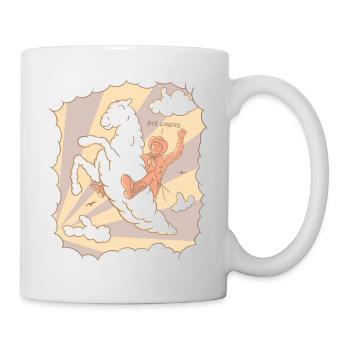 Weit westlich, weit oben - Tasse - Weiß - Rechts