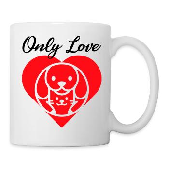 MY ONLY LOVE DOG CAT FRIEND - Tasse - Weiß - Rechts