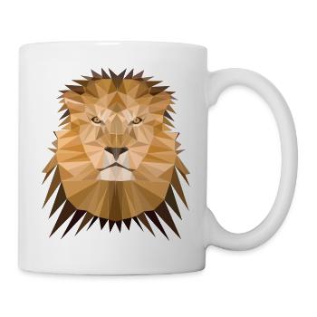 Löwe Leo - Tasse - Weiß - Rechts