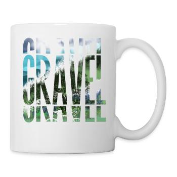 Gravel, VTT, passion vélo, cycliste - Mug blanc - blanc - Droite