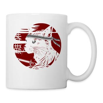Ninja Cat Anime - Manga Japonais - Mug blanc - blanc - Droite
