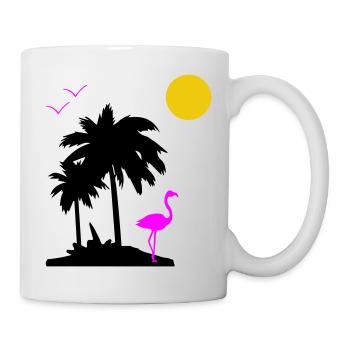 Palmen Paradise - Tasse - Weiß - Rechts