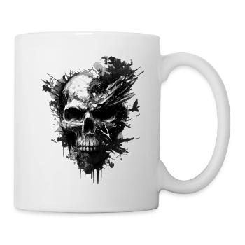 Black skull - Mug - white - Right
