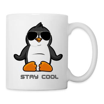 RESTEZ COOL 4 - Mug blanc - blanc - Droite
