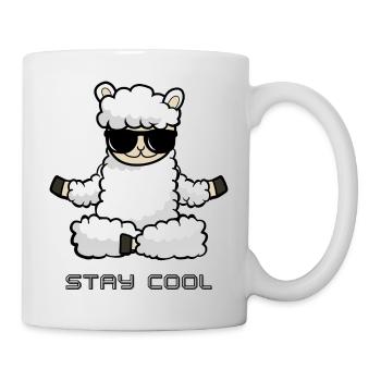 RESTEZ COOL 6 - Mug blanc - blanc - Droite