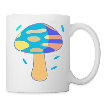 The blue mushroom - Mug - white - Right