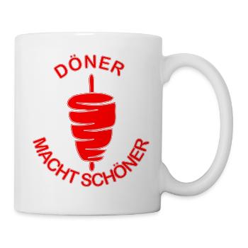 Döner macht schöner - Tasse - Weiß - Rechts