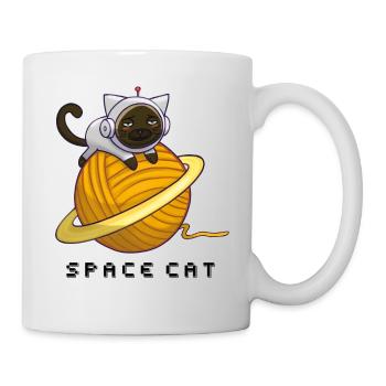 Space cat - Mug - white - Right