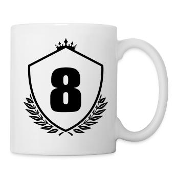 Armoiries 8 - Mug blanc - blanc - Droite