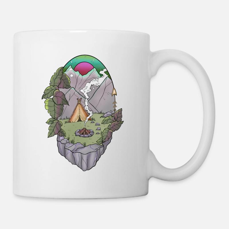 Tente - Mug blanc - blanc