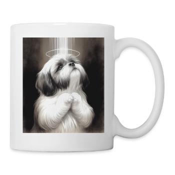 Saint Shih Tzu priant Dieu - Mug blanc - blanc - Droite