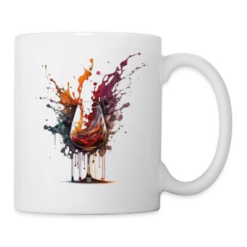 vin - Mug blanc - blanc - Droite