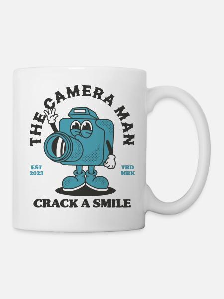 The CameraMan - Tasse - Weiß