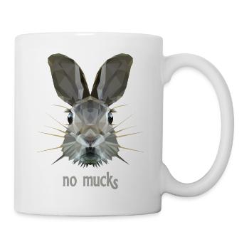Rabbit's head as quiet as a mouse - Mug - white - Right