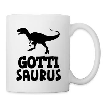 Gotti Saurus Gotti Schweiz Patentante - Tasse - Weiß - Rechts