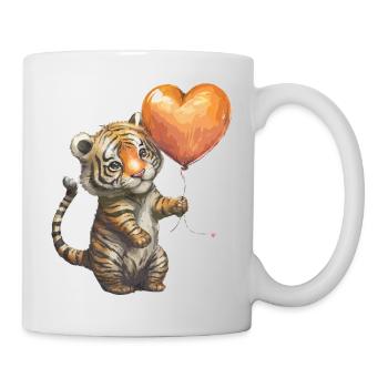 Kleiner Tiger - Tasse - Weiß - Rechts