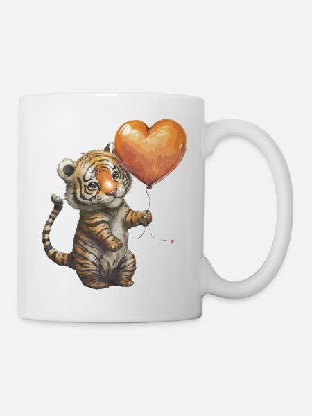 Kleiner Tiger - Tasse - Weiß