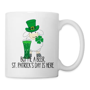 Achetez-moi une bière, la Saint-Patrick est là - Mug blanc - blanc - Droite