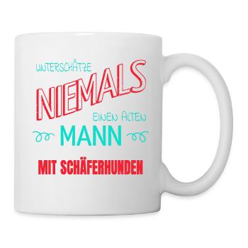 bullterrier haustier geburtstagsgeschenk geburt - Tasse - Weiß - Rechts