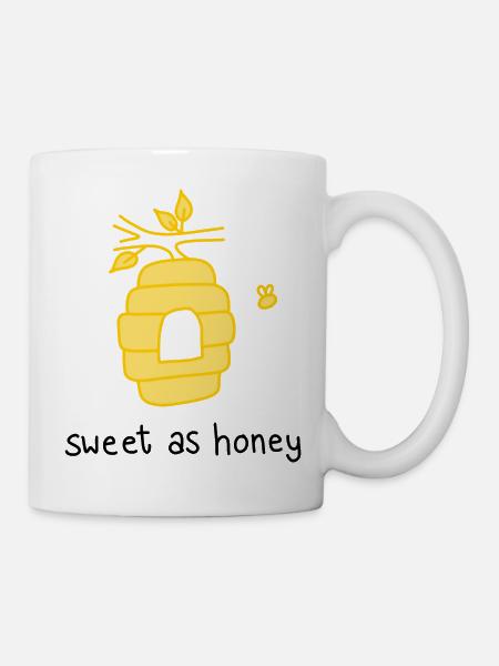 Süß wie Honig - Tasse - Weiß