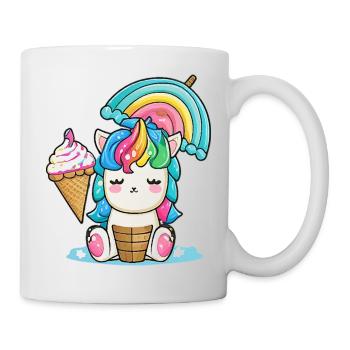 Unicorn Magic pour les enfants Un monde plein de fantaisie - Mug blanc - blanc - Droite
