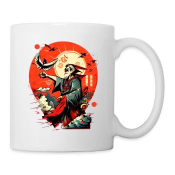 Magicien japonais Street Art, Graffiti Artwork - Mug blanc - blanc - Droite